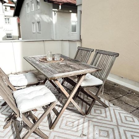 Zentrale Wohnung + Dachterrasse Sonthofen Exteriör bild